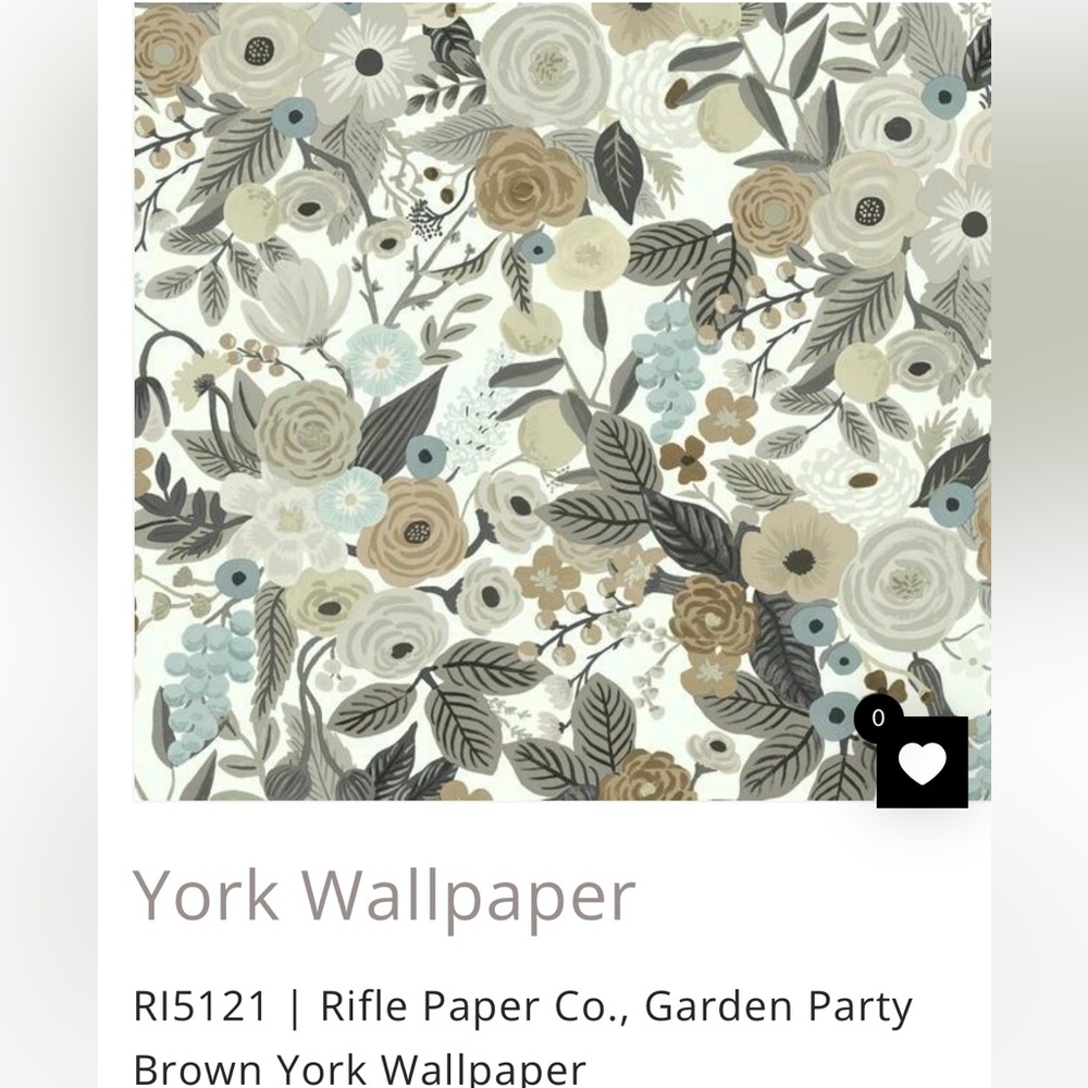 Rifle Paper Co. Garden Party Wallpaper - Linen Multi